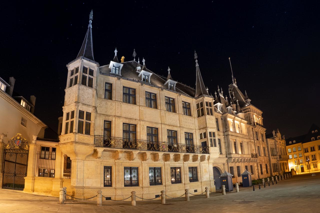 Der Großherzogliche Palast in Luxemburg-Stadt